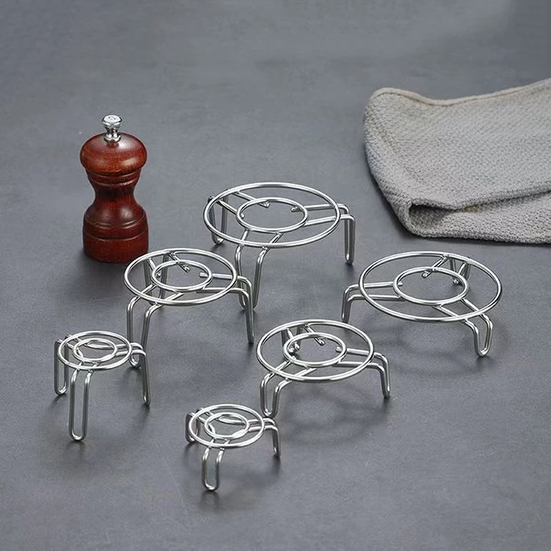 Compact Steaming Rack in Stainless Steel, Ultra Small, Height Adjustable, Suitable for Health Pot, Thermos Cup