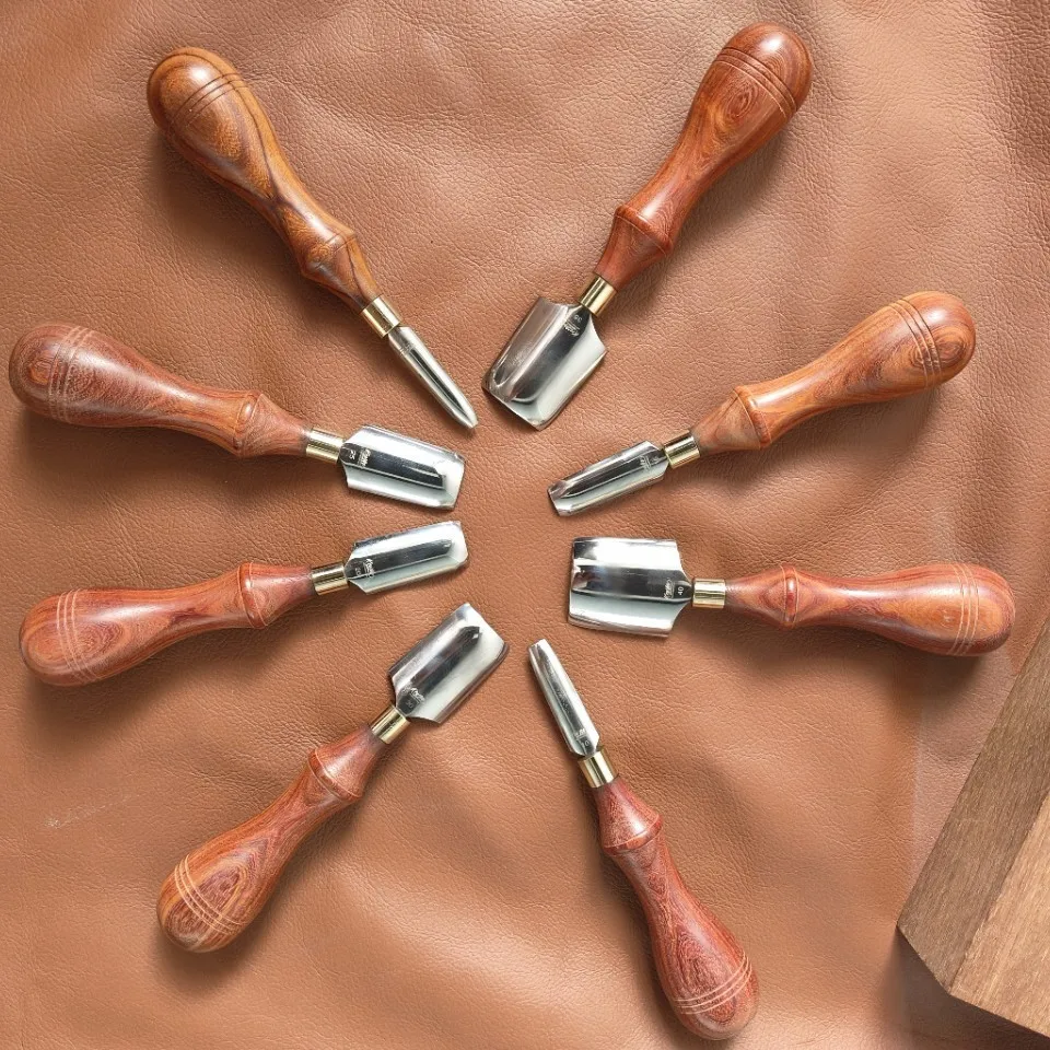 

Инструменты для работы с кожей ручной работы, ножи с закругленными углами, изготовленные методом ручного прессования, неглубокие круглые штампы для DIY