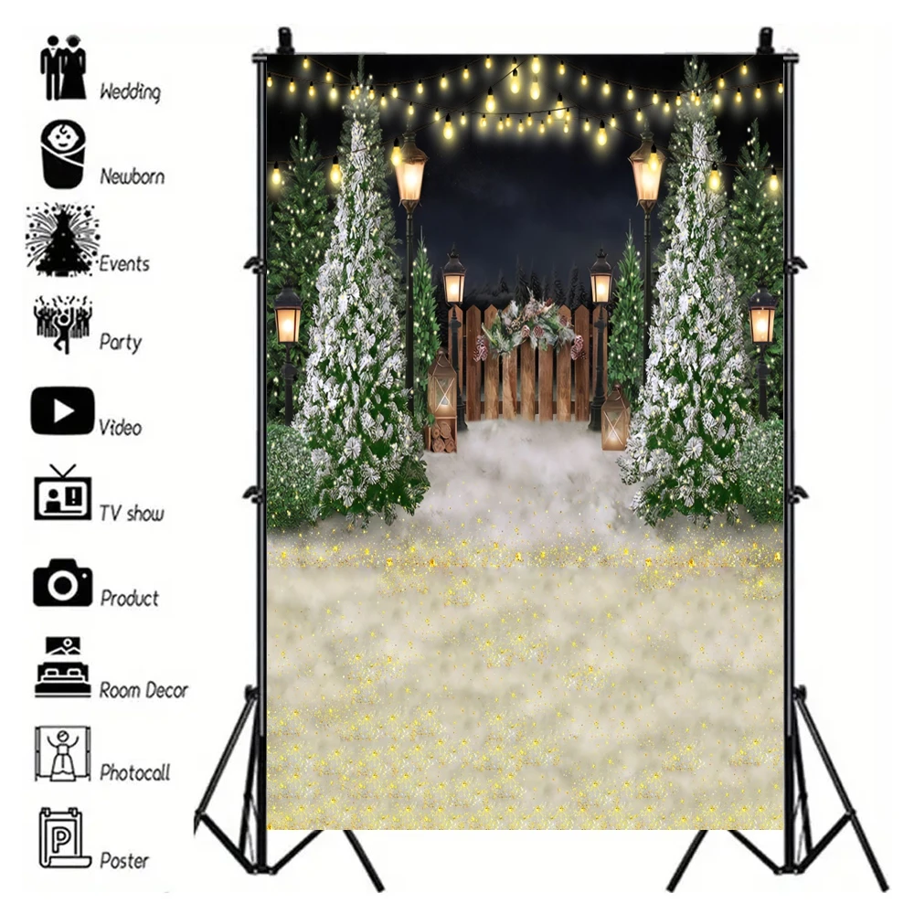 الشتاء عيد الميلاد الديكور التصوير خلفية شجرة عيد الميلاد إكليل الموقد بوابة نافذة هدية الاطفال الشتاء الأسرة خلفية الحفلات #4