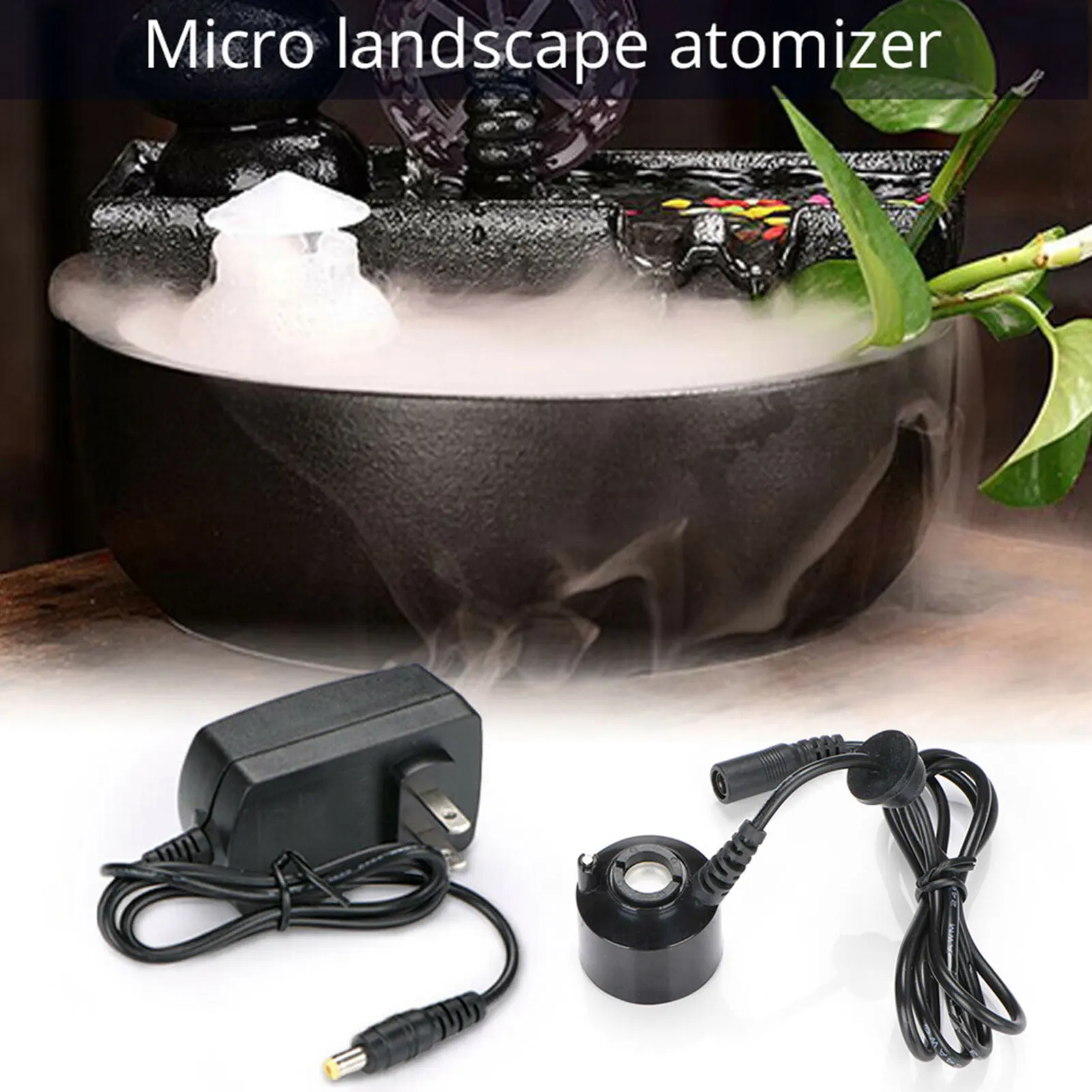 Fountain Pond Mist Maker Atomizer Outdoor Mini 3.5cm Fishtank Fog Maker Halloween Party Pond Fog Machine Atomizer