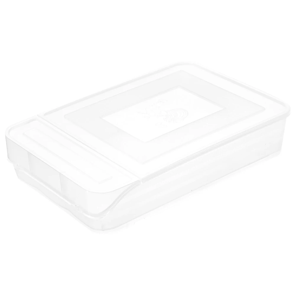 

Transparent Egg Carton Holder Large Case Refrigerator Container Durable Stackable Kitchen Organizer Egg Crisper Storage Box
