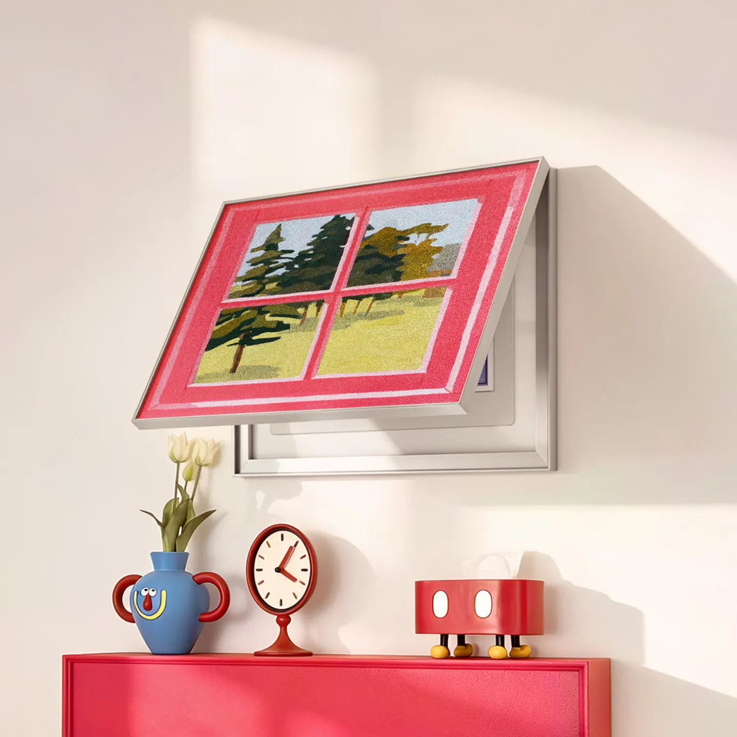 Creative window advanced inductance meter box decorative painting porch restaurant distribution box switch occlusion