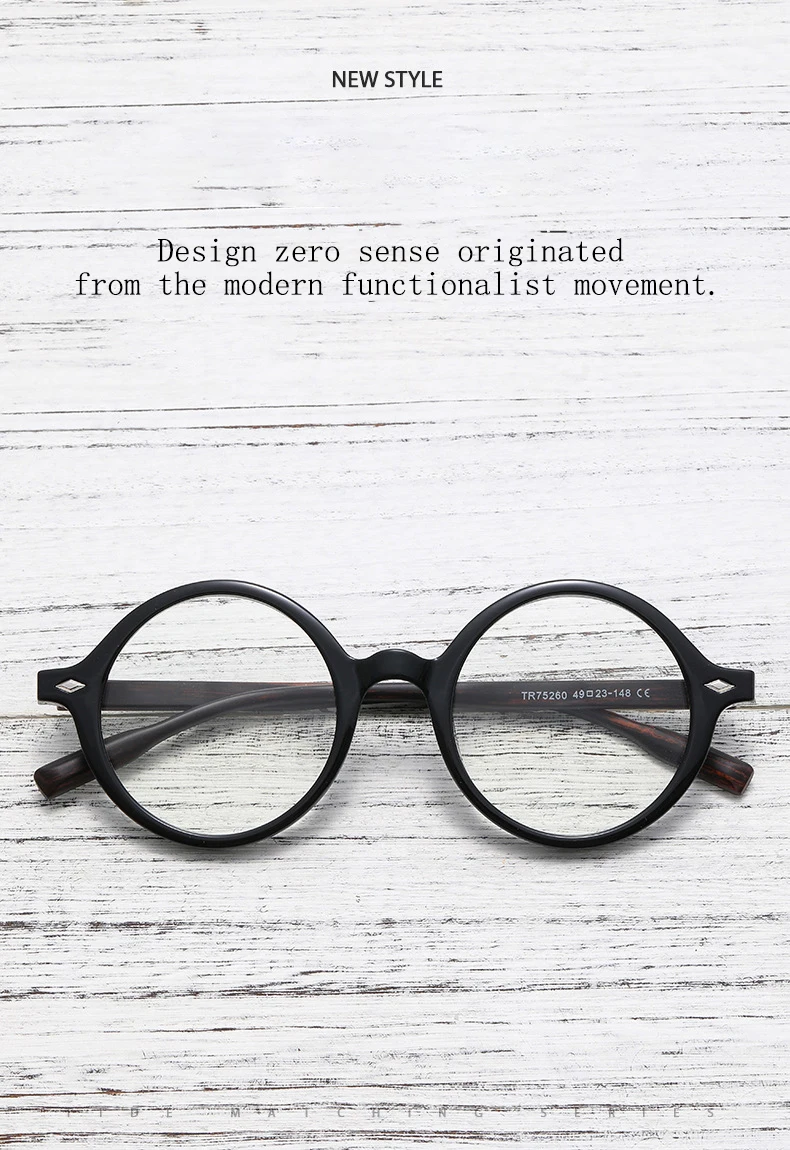 Markendesign Retro Quadratische Übergroße Runde Rahmen Sonnenbrille Korrekturbrille Anti-Blaulicht Hyperopie Myopie Astigmatismus Brillen – Detail 5