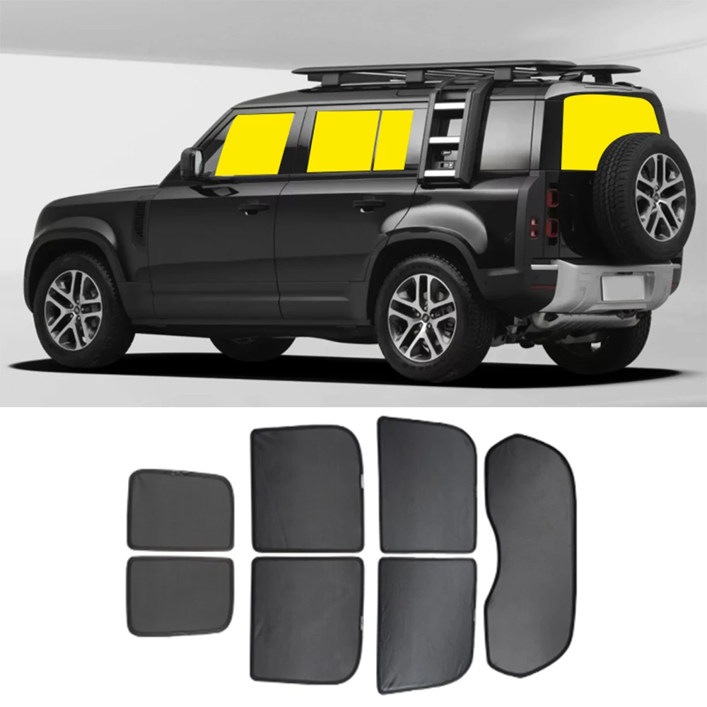 

2020-2025 For Defender 110 version with window sunshade, sunshade, sunscreen, heat insulation, and mosquito repellent mesh