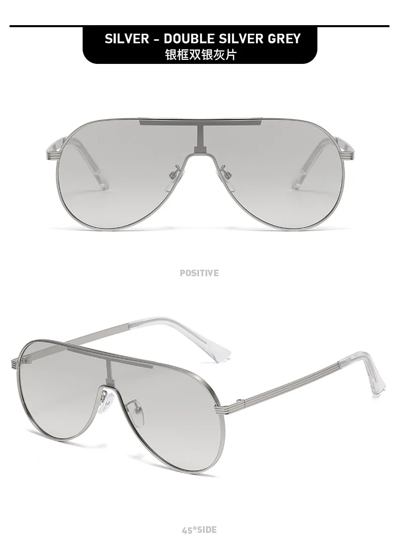 Neue modische und vielseitige Retro-Sonnenbrille mit metallischer Textur – UV-Schutz-Sonnenbrille 2524 – Detail 13
