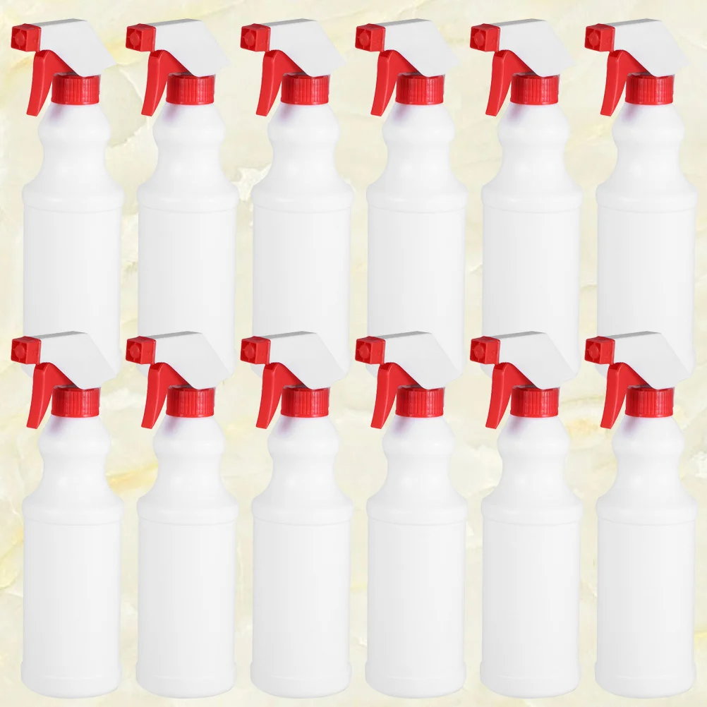 

12Pcs Spray Bottle Plastic Mist Pump 500ml Refillable Trigger Sprayer Leakproof for Watering Plants Hair Body Moisturizing