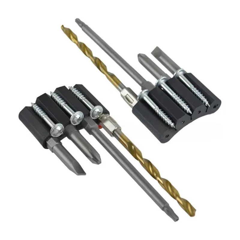 DTEN-4 Pack Magnetic Bits Holsters Attach To Drill,Universal Fit 1/4 Inch Magnet Screw Driver Bits Hex Screw Holder Sleeve