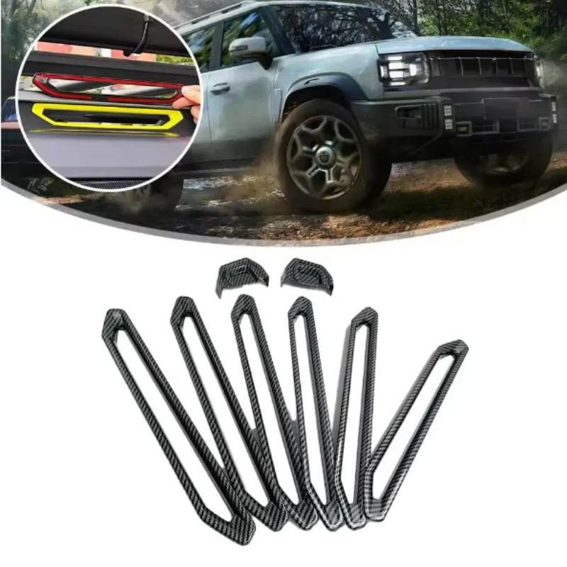 

For Chery Jetour T2 Traveler 2023-2024 Roof cover Darth Vader modified special exterior trim luggage rack trailer hook blackened