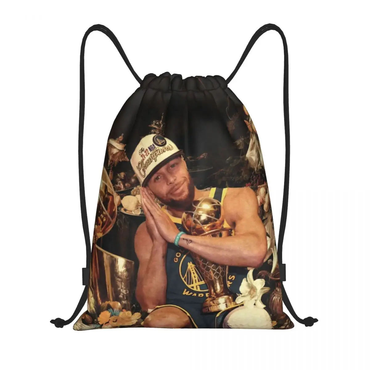 Custom C-Curry Good Night Fashion Women Men Drawstring Bag For Outside Sport