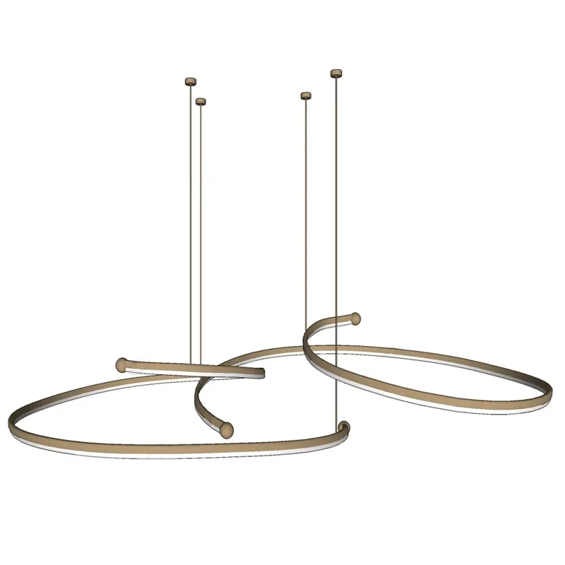 Designer led chandelier creative Internet celebrity modern light luxury living room dining room bedroom exhibition hall