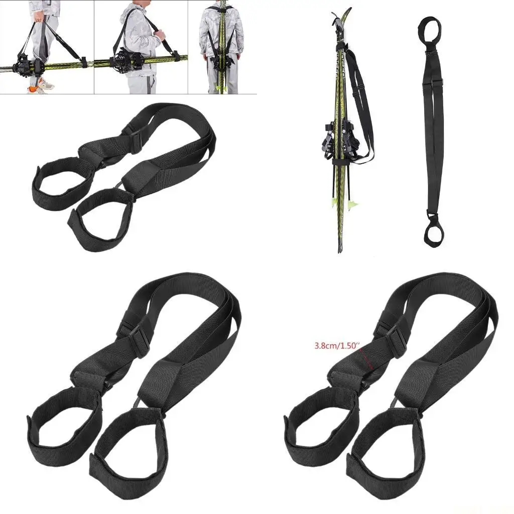 

U2JB Skateboard Shoulder Carry Strap Backpack Belt Skis Carry Snowboard Skateboard