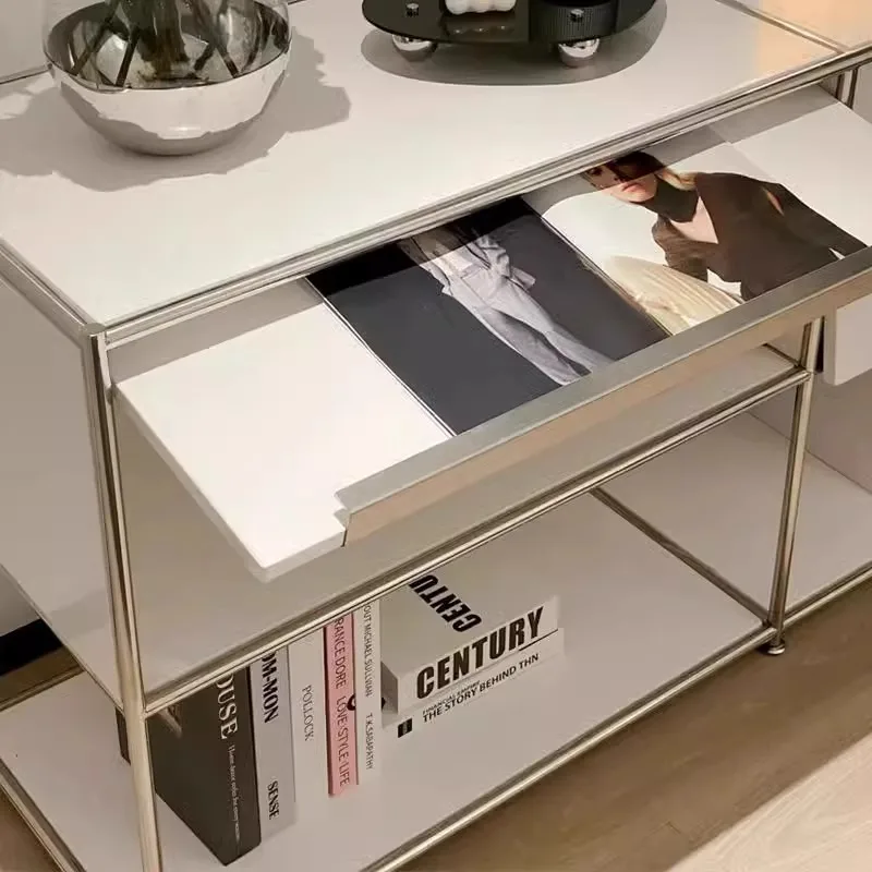 U Storage Cabinet SMins Sofa Storage Bucket Chest Bedside Table Bedside Cabinet Module Medieval Household Stainless Steel Locker