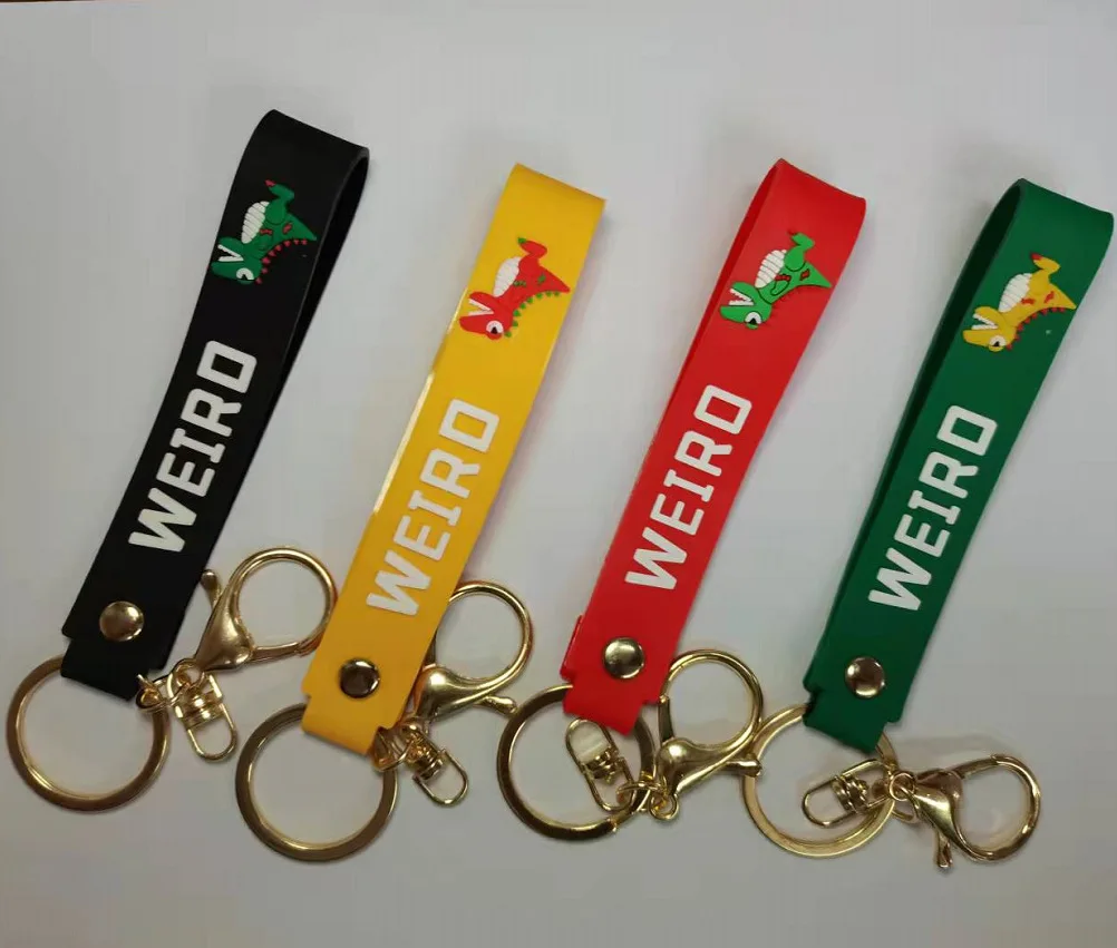 Minso 恐竜ティラノサウルスレックスゴムロープキーホルダーペンダント、クリエイティブブレスレットアクセサリーキーホルダーブレスレットペンダント