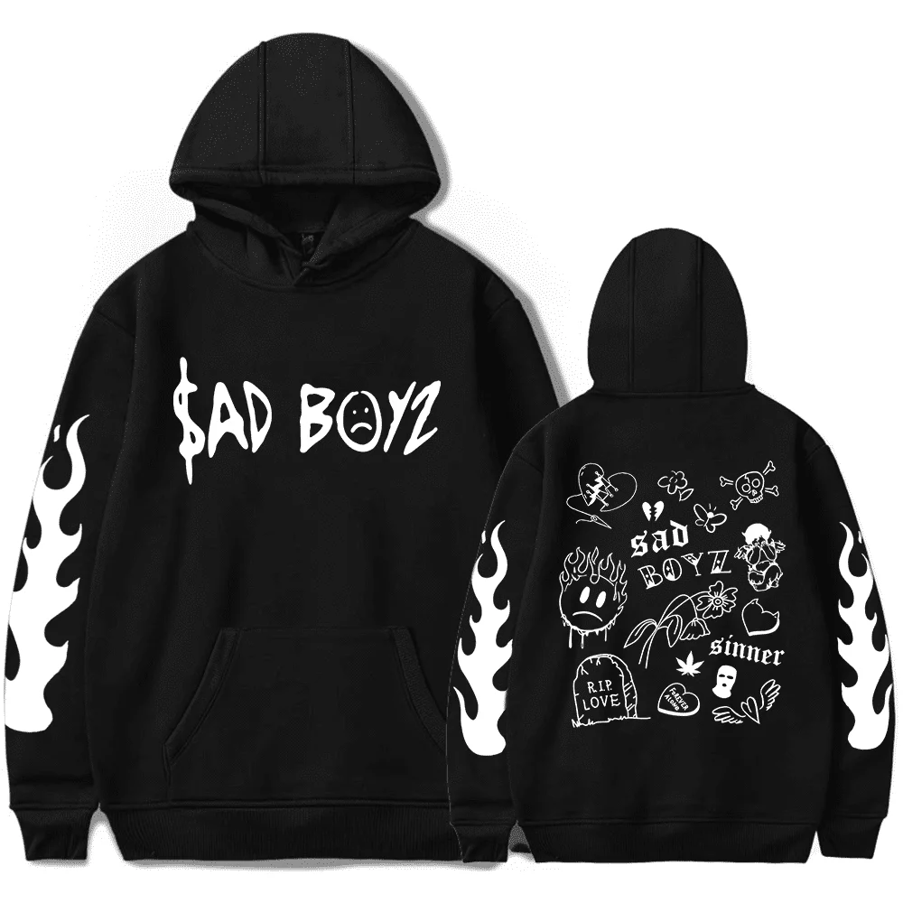 Sudadera con capucha para hombre y mujer, jersey de manga larga con capucha, ropa de calle de moda, Junior H No Love Sad Boyz Tour Merch