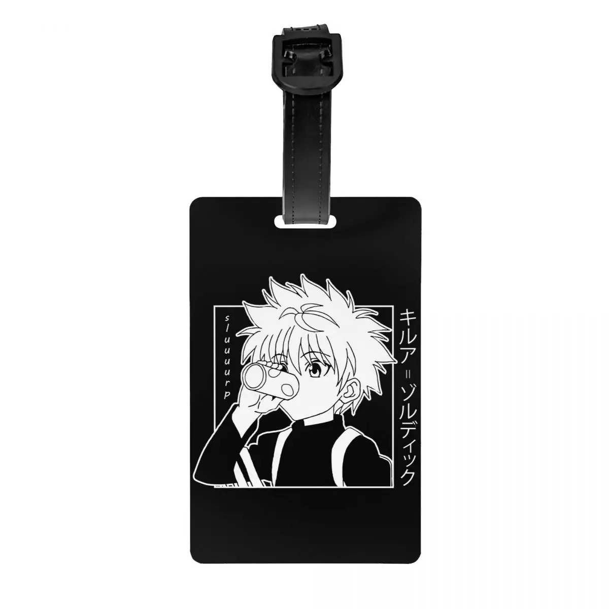 Hunter X Hunter Tag Bagagem com Cartão de Nome, Killua Zoldyck, Privacidade Cover, Rótulo de Identificação, Bolsa de Viagem, Capa Mala, Personalizado