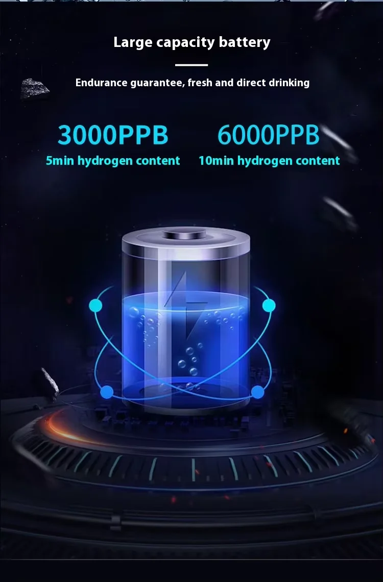 2025 New Hydrogen Water Generator H2 Hydrogen Water Cup Portable Rich Hydrogen Water Bottle