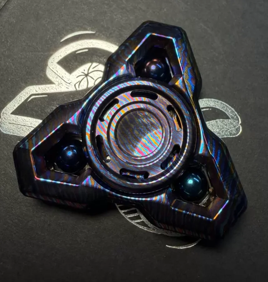 Used EDC 216EDC EXP.OG timascus fidget spinner metal decompression toy