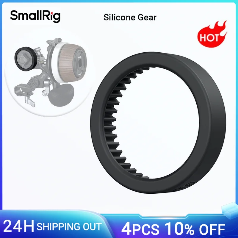 SmallRig Silicone Gear for Follow Focus Driven by Friction Independently for with Standard M0.8-43T Gear Only for DSLR Lens 3852