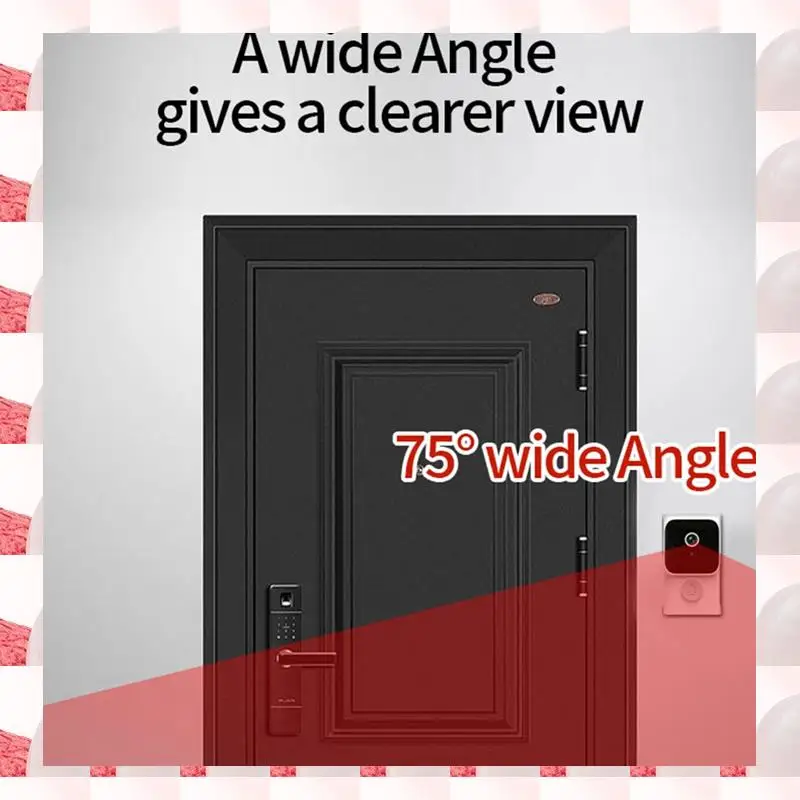 ABGN Tuya APP تخزين سحابي مجاني جرس باب واي فاي استهلاك منخفض الباب البصري ثقب الباب فيديو العين ليلة PIR مراقبة الباب الأمني