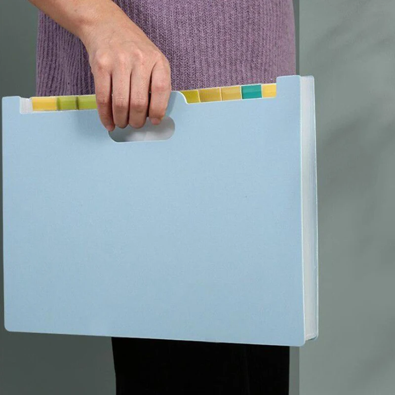 A4 File Folder Vertical Desk Multilayer Expanding Folders Budget Folder Test Paper Storage Sorting Classification School Office