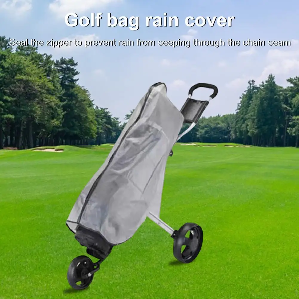 Waterproof Golf Bag Cover Waterproof Folding Golf Bag Rain Cover with Transparent Pvc for Men Women Heavy Duty Club