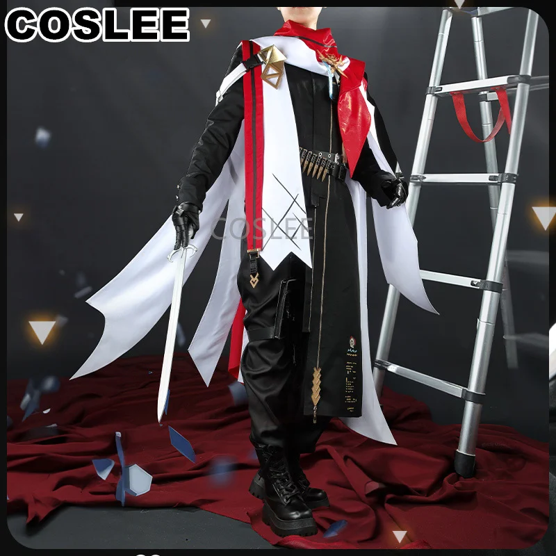 

COSLEE Arknights Executor The Ex Foedere Federico Giallo Cosplay Costume Game Suit Uniform Role Play Halloween Party Outfit Men