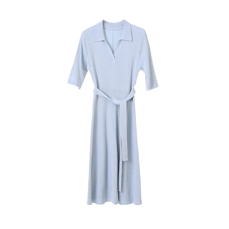 Ele V-Ne Knitted Dr… - image