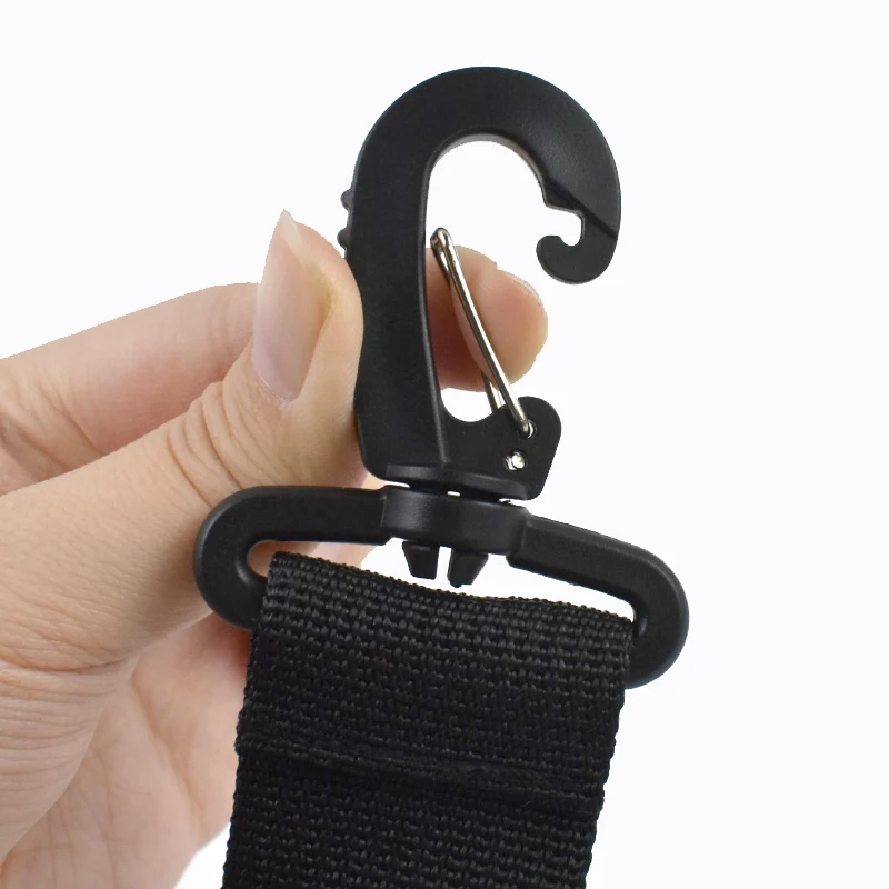 1/2/5Pcs 90-160cm Adjustable Shoulder Strap Replacement for Travel Luggage Crossbody Bag Backpack Nylon Webbing with Metal Hooks