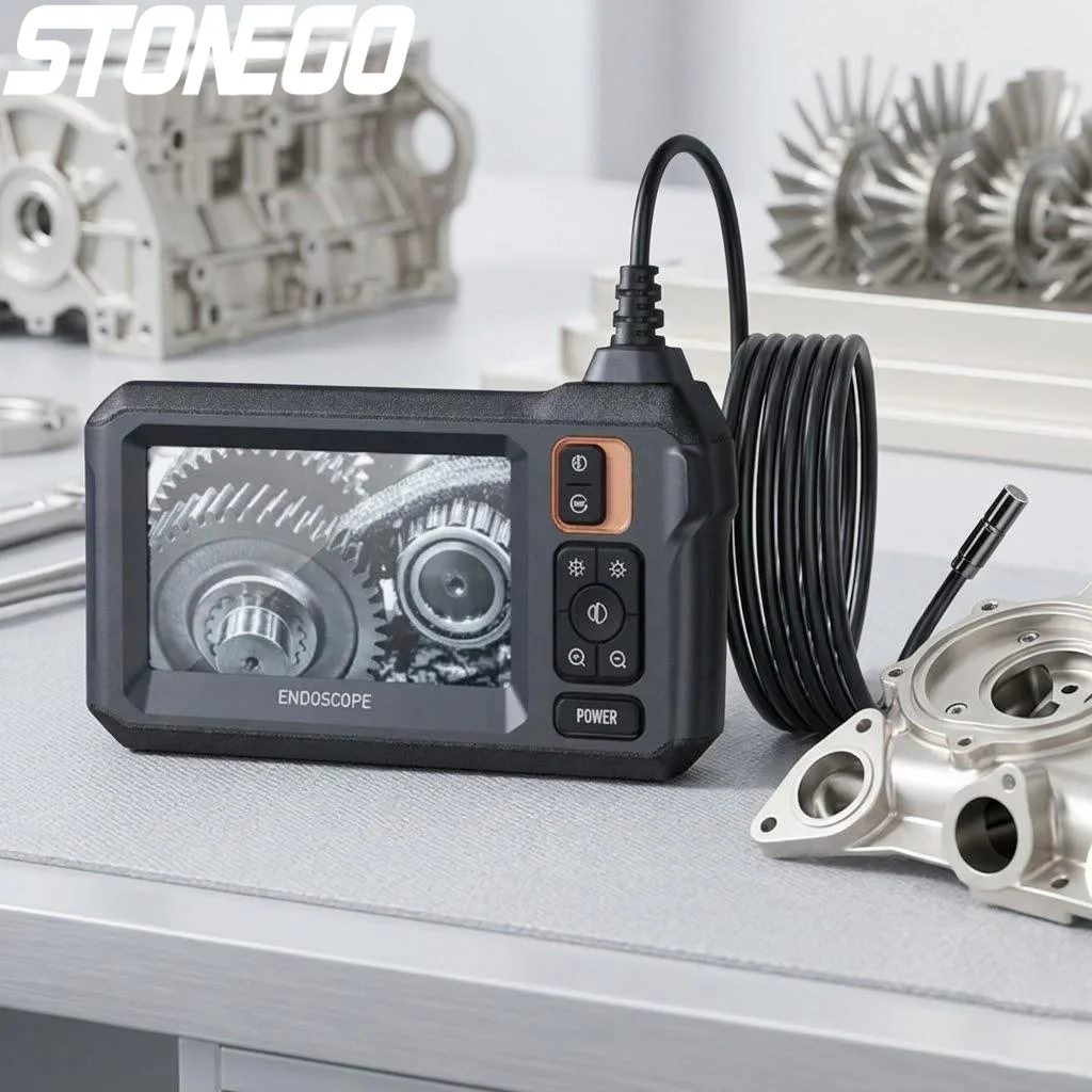 

Эндоскопическая камера 1080P HD с Wi-Fi, 43-дюймовым монитором, кабелем 10 м, аккумулятором 2600 мАч, инструмент для осмотра автомобилей, диагностическое оборудование для авто