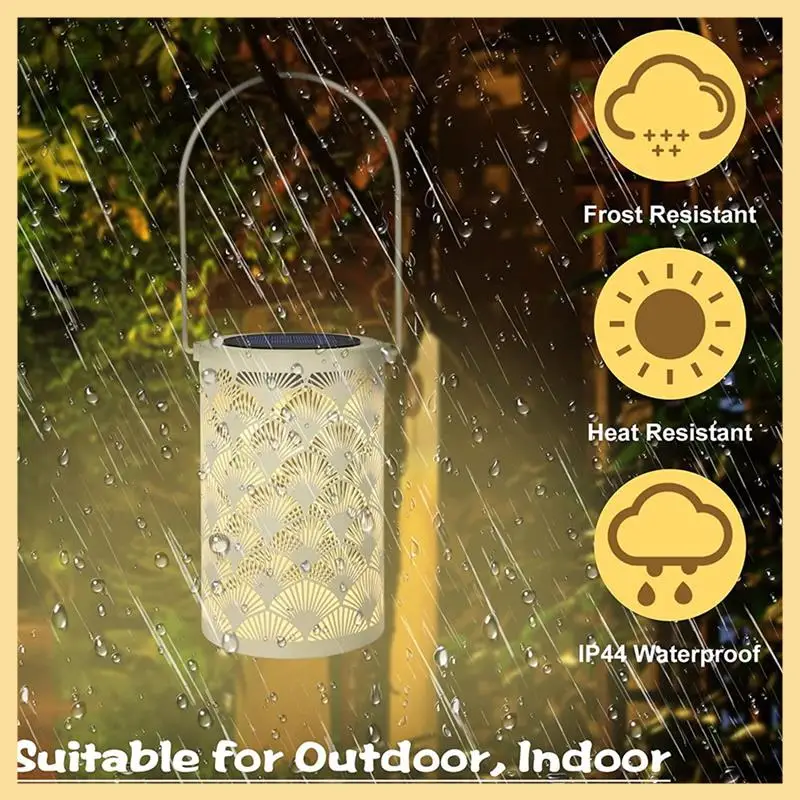 

Tabletop Lanterns Waterproof Lamp Hanging Garden Lights For Decor - With Handle Decorations
