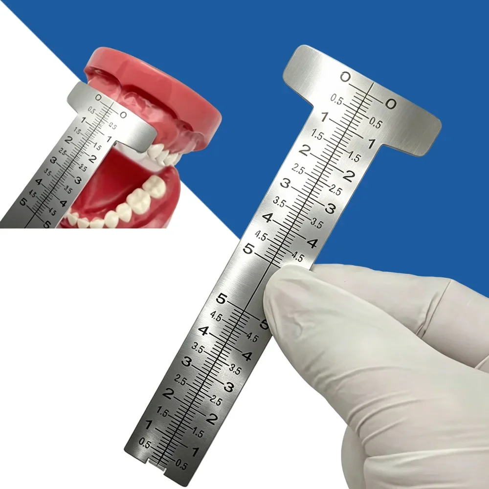 Calibrador Dental de Acero Inoxidable para Medición de Labios y Evaluación de Papilla con Evaluación Periodontal