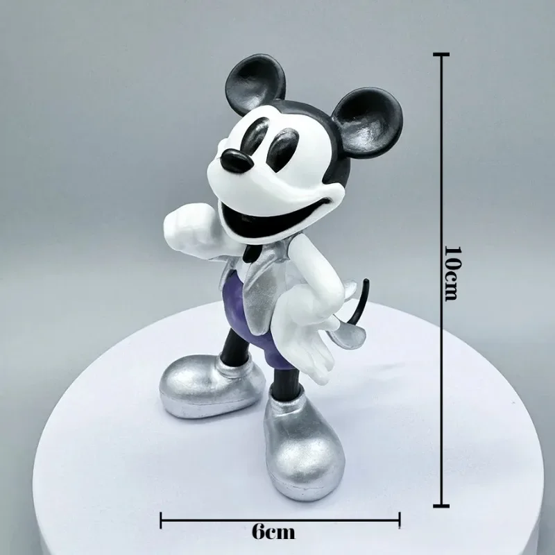 5 pçs/set disney mickey minnie pato donald pvc modelo figura de ação bonito estátua brinquedo ornamento colecionável boneca coleção presente do miúdo
