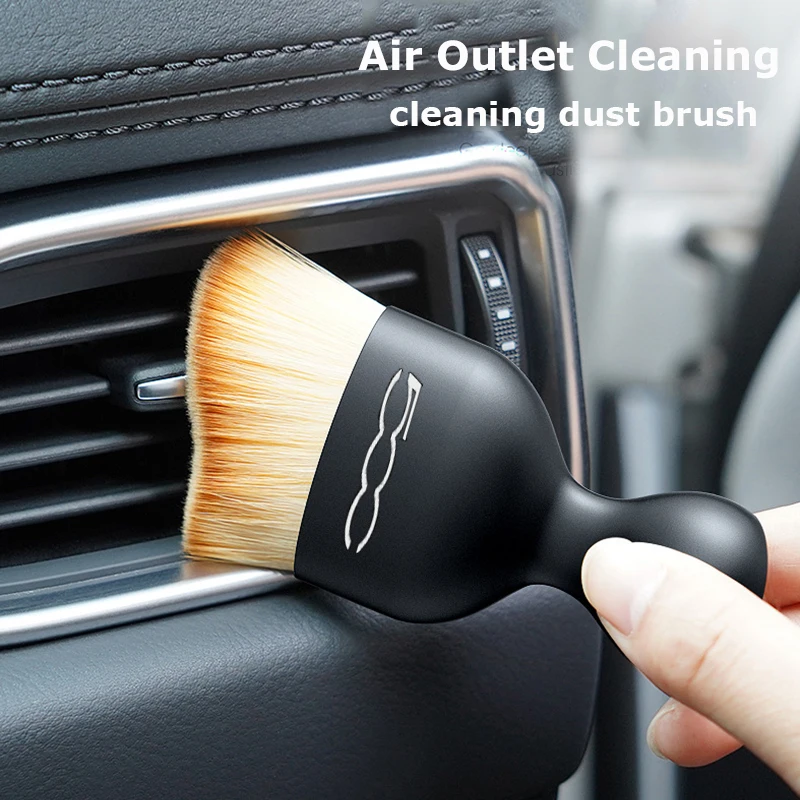 1PC Car Interior Cleaning Soft Brush Dust Tools For Fiat 500 Tipo Punto 500x Bravo Stilo Ducato Abarth 695 595 124 Accessories