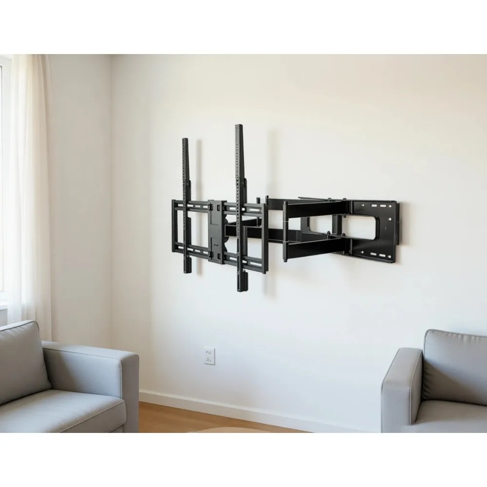 

Настенное крепление Full Motion для телевизоров с диагональю от 60 до 100 дюймов, длинный поворотный кронштейн 30,3 дюйма, наклон, VESA 800x600, нагрузка до 165 фунтов.