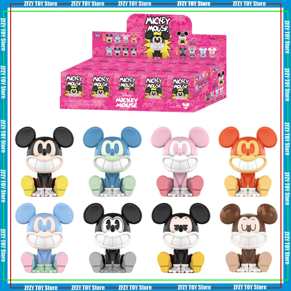 

Оригинальный Miniso Disney Микки Маус Серия Laugh Energy Слепая коробка Микки Аниме Фигурка Таинственная коробка Украшения Настольный декор Подарки Игрушки
