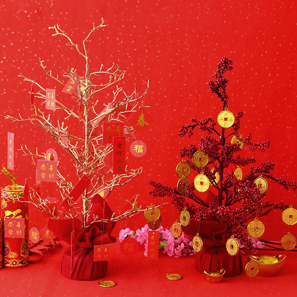 

Simulated Fortune Tree Decor Creative Money Tree Desktop Ornament For Home Office Tabletop New Year Spring Festival Decoration