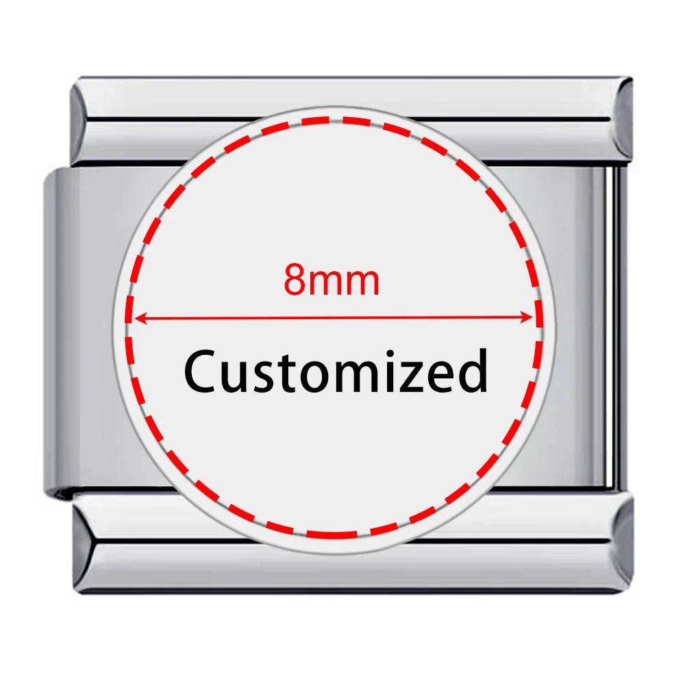 Trendy Creative Picture Colorful Customization Charms Italian Links Fit 9mm Beads DIY Stainless Steel Making Jewelry Women Men image 3
