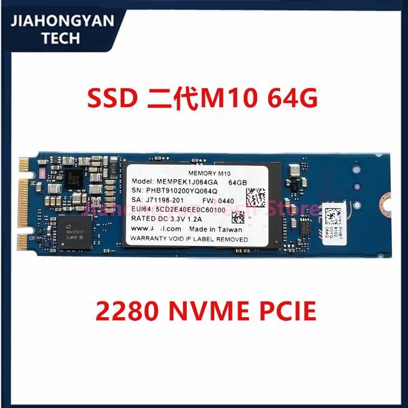 인텔 Aoteng 2 세대 노트북 드라이브용 SSD M.2 솔리드 스테이트 메모리 가속 캐시 Nvme, M10 64G 32G 2280, 신제품 