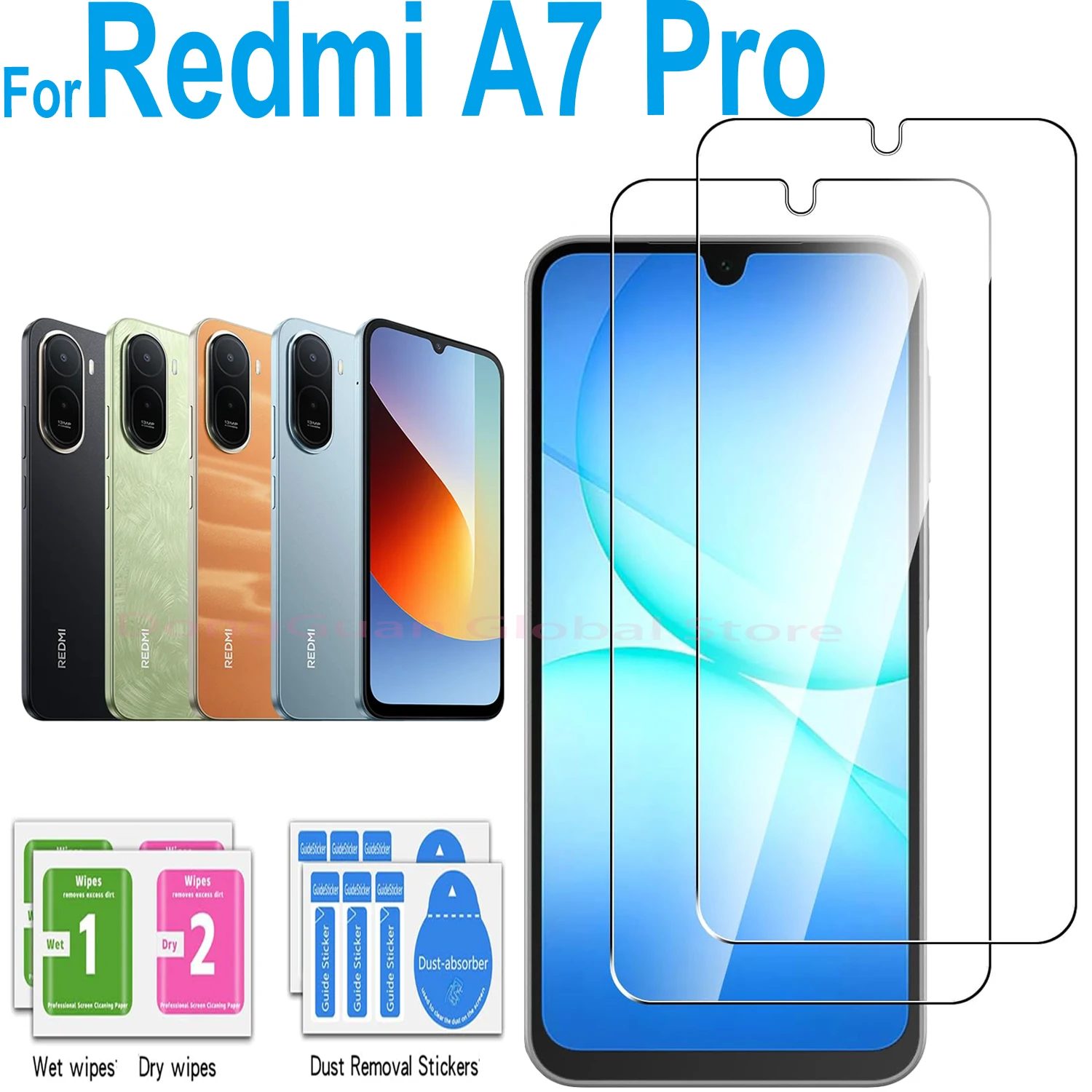 Für Xiaomi Redmi A7 Pro gehärtetes Glas Displayschutzfolie