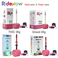 RideNow 700c Tpu Inner Tube 700Cx18-32C/32-47C Road Gravel Bike Plastic Valve & Removable Metal Valve Core External Thread Tube