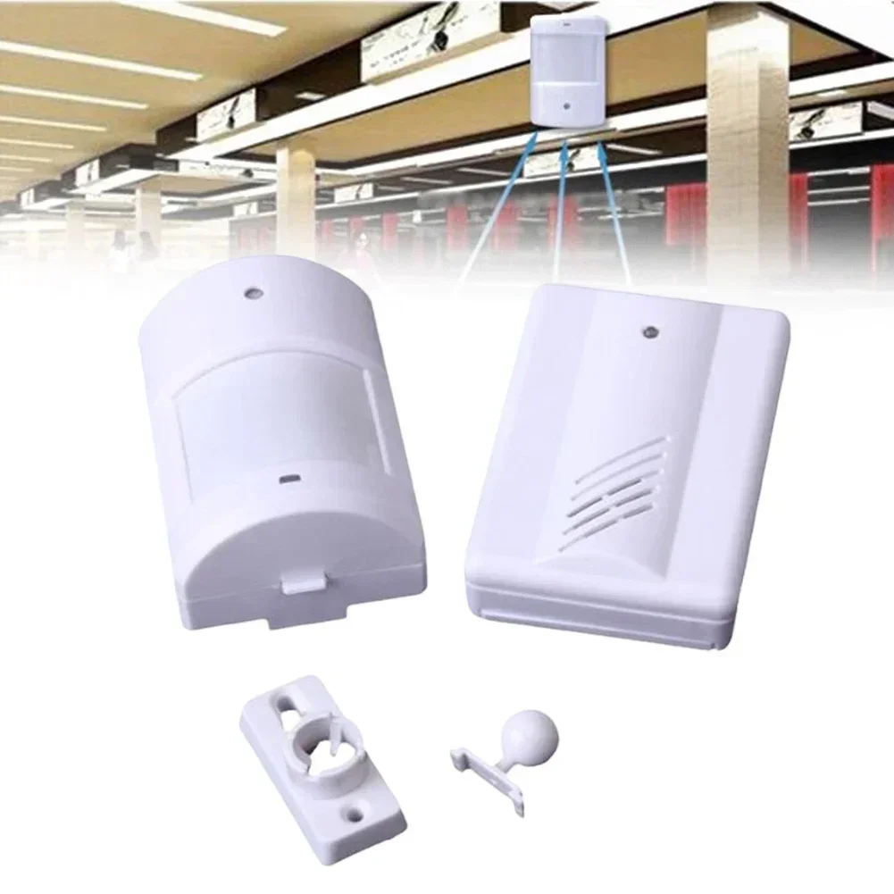 

9.5x6cm Plastic Smart Induction Alarm Home Security Alarm Infrared Infrared Sensor Split Wireless Doorbell Welcomer