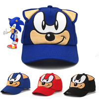 Cartoon Sonic Cosplay Baseball Caps Boy Girls Baby Summer Sun Hats Children's Hip-Hop Cap Kawaii Photography Props Leisure Hat