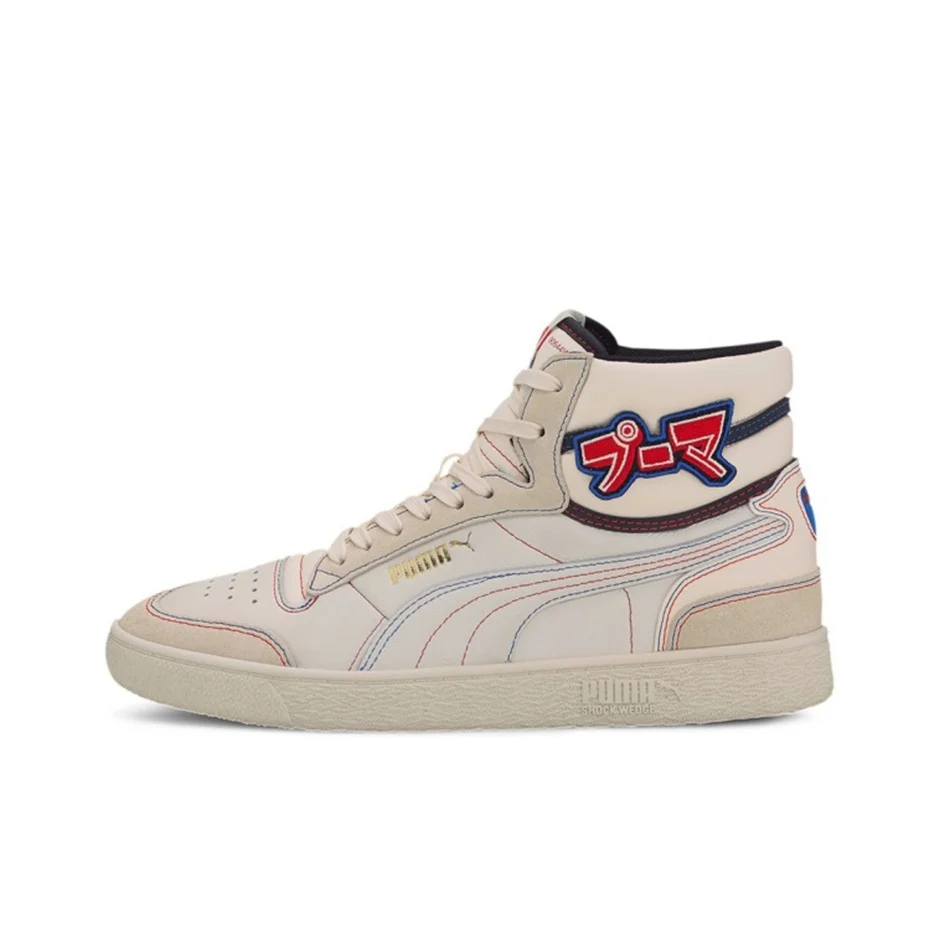 PUMA Ralph Sampson Skateboard Shoes Unisex High Top Beige 374072-01