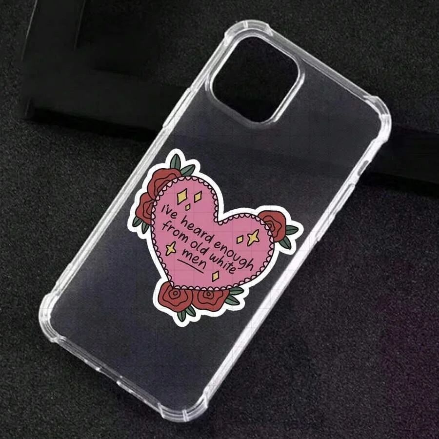1pcs/ 3-Inch "I've Heard Enough Of White Men Sticker - Bold And Political Vinyl Sticker For Laptops, Notebooks, Water Bottles, Study Desks, Office Spaces, And Corners | Great For Feminists, Activists, Students, And Political Enthusiasts | Perfect Gift For - Detail 1