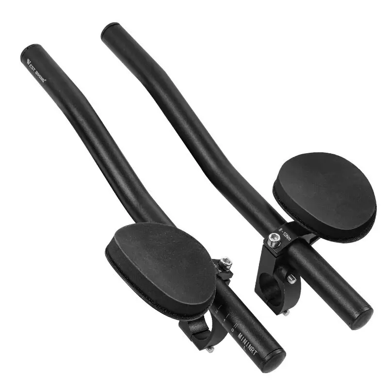Split Aluminum Alloy Bicycle Aerobar TT Triathlon Rest Handlebar, Universal for Mountain Road Bike,Medium & Long Distance Riding