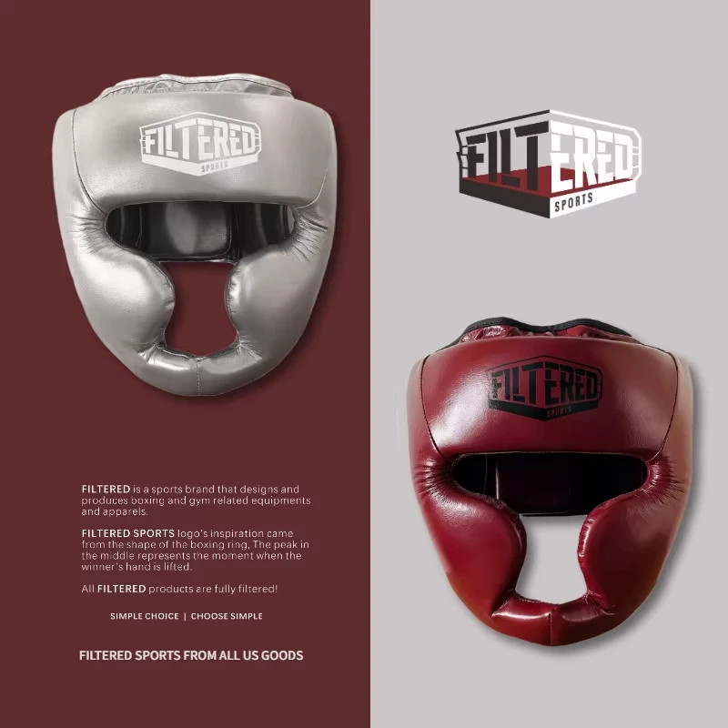 

Filtered Boxing Helmet Boxing Training Kickboxing Fighting Adult Men And Women Full Face Protection Gear Head Protection HG01