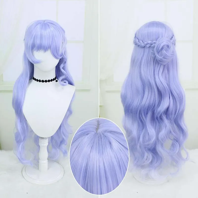 Wig Cosplay Game Honkai Star Rail Robin Rambut Sintetis Cosplay Game Robin Wig Pesta Halloween Panjang Wanita