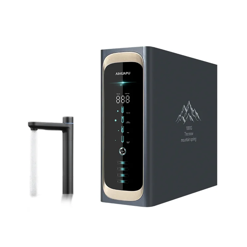 Reverse Osmosis System Level 3 Water Tank Free Reverse Osmosis Water Filter Intelligent LED Faucet Water Purifier