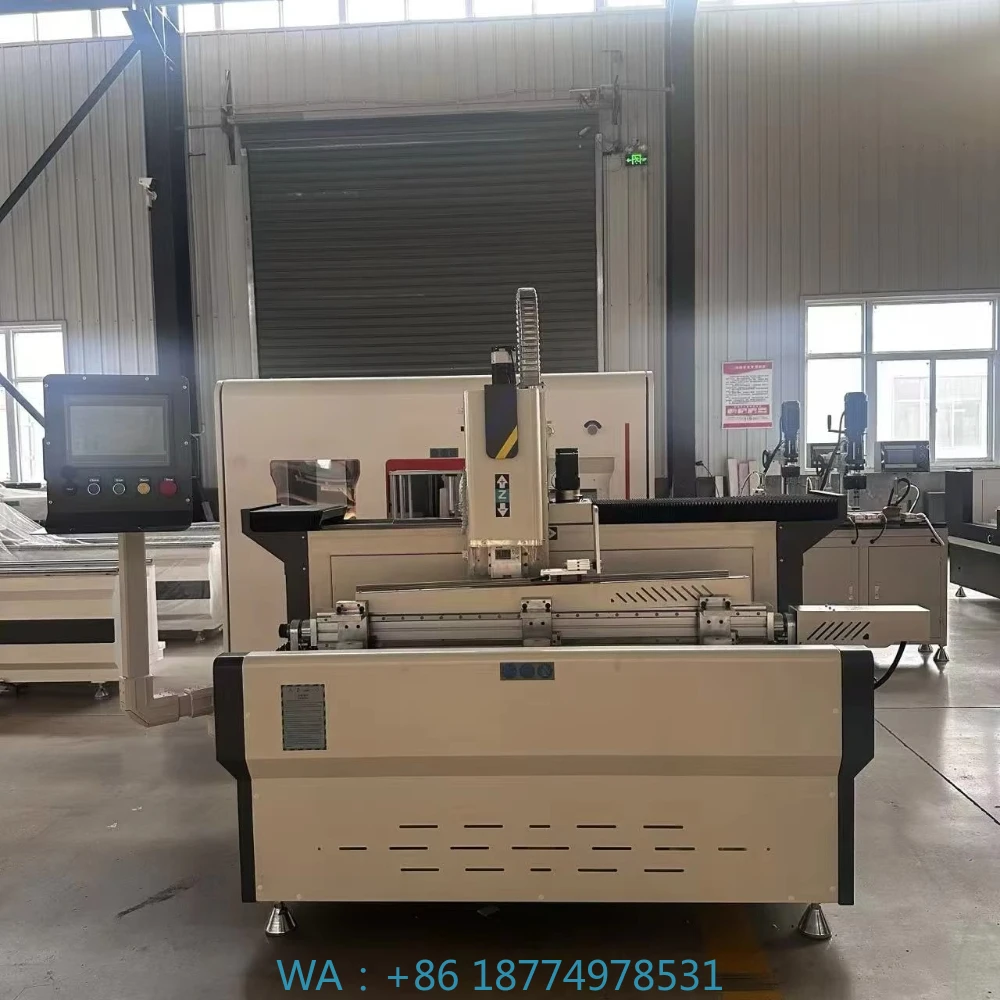 4 Axis CNC Aluminum Profile Machining Center Automatic Door Window Making Machine