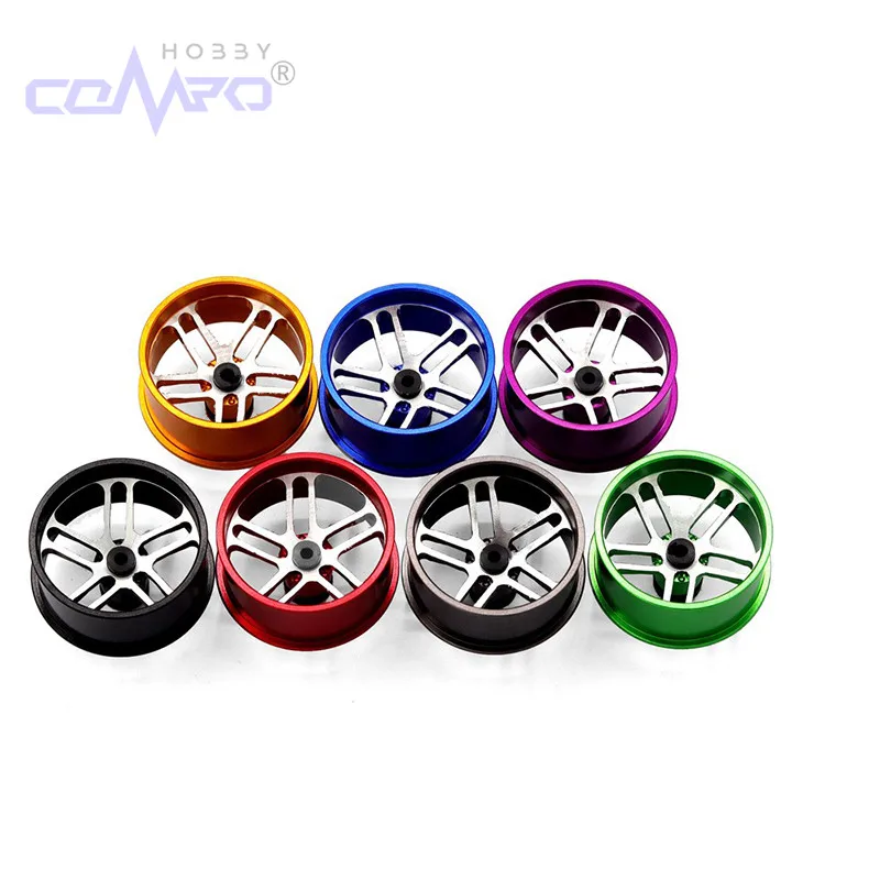 

4Pcs Middle Diameter Lightweight Wheels Self-made Parts For Tamiya MINI 4WD Colored Wheel Aluminum Alloy